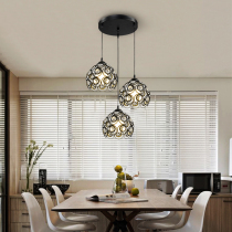 Crystal dining chandelier Creative personality three modern simple single head led aisle bar light Art restaurant light