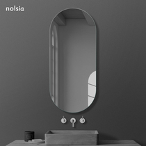 Nordic Frameless Profiled Mirror Personality Bathroom Mirror Wall-mounted Dresser Customised Toilet Mirror Bathroom Light Lavish