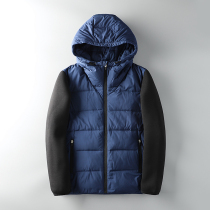 Foreign trade export tail single male cut label outdoor contrast stitching down jacket Europe and the United States original single cow goods winter jacket jacket