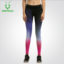 Yoga pants womens sports tight pants Stretch casual breathable printed bodybuilding pants Running thin fitness pants