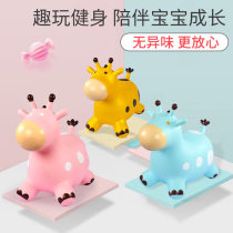 Childrens Inflatable Toy Jumping Horse Increase Thick Rubber Elastic Baby Pony Mount Jumping Deer Riding Horse Riding