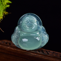 RMBone up for k Myanmar natural emerald pendant A stock of ice species emerald Buddha jade pendant Buddha pendant
