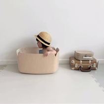 Korea INS childrens room wool felt storage basket home basket toy storage basket wool felt storage basket