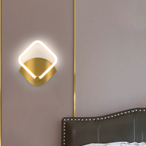 Nordic Postmodern Minimalist Bedroom Headboard Headboard Wall Lamp Creativity Light Extravagant Staircase Living Room TV Background Wall LED Wall Lamp