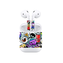 airpods2 sticker Tide brand airpod full film 1 generation Apple wireless Bluetooth headset all-inclusive dust Sesame Street full transparent shell airpods sticker second generation Universal all inclusive color film ap