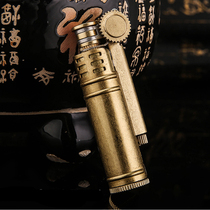 honest Baicheng kerosene lighter brass old-fashioned retro nostalgic personality windproof mens lighter creative gift