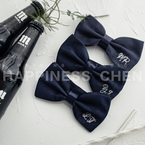 Give him HIS...... Newly married gift gentleman bow tie adult gift bow tie personalized custom