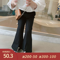 Foam Family Custom Dress 2021 New Girl Foreign Air Fall Trumpeter Pants Children Autumn Clothing Long Pants Baby Pants