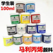 Propylene Pigments Mali Cards 100ml Single Bottle Wall Painted and painted Propylene Painting Nursery children handmade drawing materials