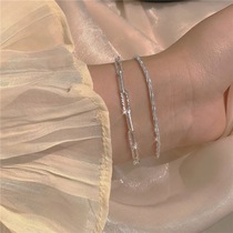 Sparkling bracelet female Korean version of ins niche cold wind bracelet girlfriend couple bracelet bracelet hand jewelry female