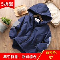 Childrens thick cotton-padded clothes 2019 boys baby assault clothes hooded jacket medium and big children cotton-padded jacket
