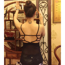 Sile Qi new summer yoga suit top black sling sexy backless sports casual fitness pants