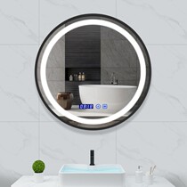 LED light bathroom smart mirror wall-mounted washing mirror with light makeup mirror toilet mirror except fog touch round mirror