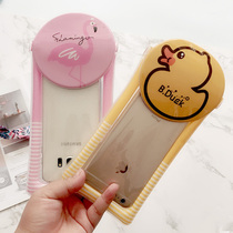 Hot spring resort cartoon air bag Flamingo mobile phone waterproof bag Apple Huawei vivo universal touch screen snorkeling water cover