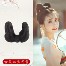 Hanfu ancient style wig one-piece hair bag bun Li Leyan with the same deformable hair bag cos fairy costume shape