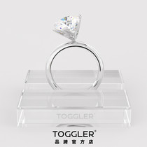 TOGGLER Crumbling collection High design sense Personality shaking diamond ring Proposal diamond ring