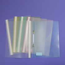 Shude A4 report Clip 2-hole folder cover 8cm two-hole binding clip loose-leaf replacement core thickening cover QW325