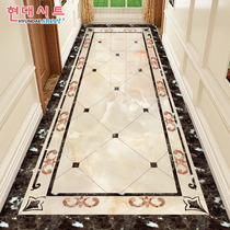 Living room corridor aisle decoration floor tile stickers Waterproof wear-resistant self-adhesive ground floor stickers Wall stickers thickened household