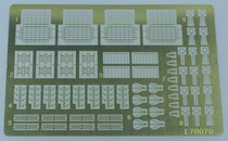 Full face model making tool etching sheet PE 70070 1:700 old Japanese Navy radar