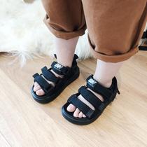 Childrens sandals 2021 summer new boy magic with soft soles anti - skating beach shoes baby Han - toe sandals