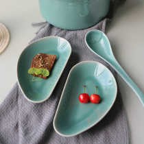 Celadon celadon celadon celadon celadon celadon celadon celadon celadon celadon celadon celadon celadon celadon celadon celadon home creative special-shaped tableware dish platter platter set