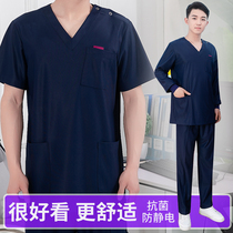Hand wash clothes men split suit short sleeve brush hand clothes brush hand clothes operating room overalls Korean women long sleeve doctor clothes