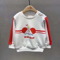 Spot F4BFA3274 mini peace Taiping bird childrens wear 2020 autumn new baby print sweater