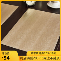 New dining mat waterproof and oil-proof Model Room table mat Nordic large-size leather household anti-hot Western restaurant insulation mat