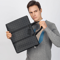 2022 new mens crosswalk hand briefcase M45265 black flower slanted satchel with single shoulder bag business computer mens bag