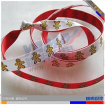 Yao Ming Ribbon Ribbon Ribbon Ribbon Accessories Ribbon Ding Christmas Ginger Sugar Man Ribbon Decoration 9mm AS142