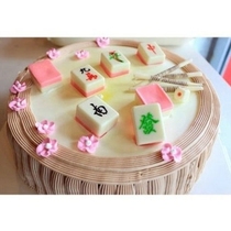 Silicone mahjong Chocolate Mahjong mold Mahjong cake mold Baking mold tools Jelly pudding mold