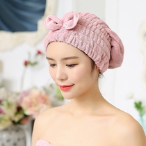  Hair quick-drying towel Bath absorbent adult female wash towel Dry hair bag head bath towel cap Quick-drying shower cap wipe 