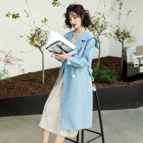Superior windshirt girl in the long - term small - sized 2022 new spring and autumn this years popular temperament gentle age coat
