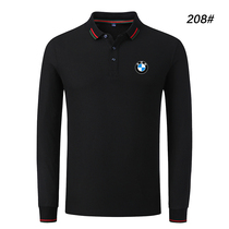 BMW BMWpolo shirt long sleeve T-shirt men spring new cotton tide handsome lapel locomotive racing clothing large size body shirt