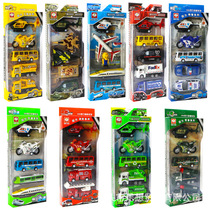 Children Toy Boys Baby Cartoon Engineering Fire Military Aircraft Return Force Little Car Suit Gift Gift-giving Gifts