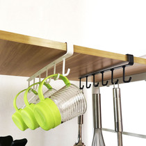 Cabinet wardrobe rack kitchen rack non-perforated partition cup holder adhesive hook storage kitchen rack storage rack storage rack