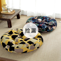 Nordic futon home meditation cushion simple modern balcony tatami bay window round linen cushion seat