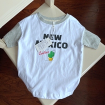 M028 summer childrens short sleeve T-shirt cotton boy round neck t too big-4 14