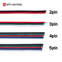 Discounted 2 3 4 5 core 18 20 22AWG tinned copper wire welding guide parallel terminal wire LED connecting wire