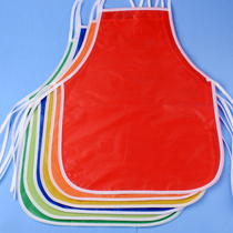 Children's color waterproof small apron graffiti painting overcoat kindergarten children eating bib art training materials