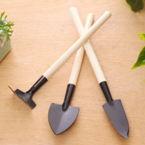 Three-piece set of succulents Gardening ripper tool set Potted flower cultivation Flower cultivation vegetable shovel Flower shovel rake