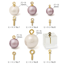 Guihe kiwa Japanese imported handmade diy material sheeps eye nail spiral nail half hole bead needle insert bead cap drop buckle