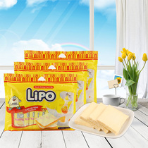 Vietnam imported ligulipo creamy bread dried 200g * 3 bags of bread slices biscuits breakfast casual snacks