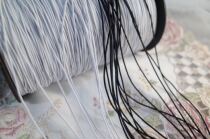 1mm black and white round elastic band elastic rope bjd va clothes accessories accessories