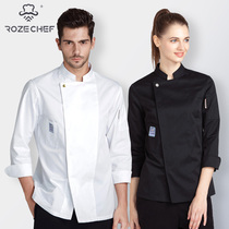 Chef clothes long sleeves high-end large size Hotel western restaurant canteen hot pot restaurant kitchen work clothes autumn and winter long sleeves