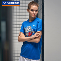 2020 New Victor Badminton Conserved Student Adolescent Men And Women Round Collar Breathable Speed Dry Sports Short Sleeves