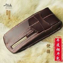 Pure Hand Smoke Bucket Bag Head Layer Bull Leather single bucket bag Fit Press Stick Tool Crazy Mapleather Oil Wax Leather Original Customisation