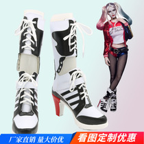 Suicide squad clown Harley Quinn Harley Quinn cos shoes custom-made cosplay shoes