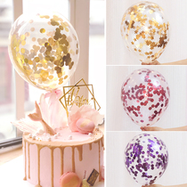 Net red transparent sequin balloon Birthday party star latex balloon proposal confession with party decoration decoration