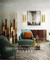 American solid wood minimalist living-room Single chair Nordic hotel Café Café Chair Book room Chair Cloth Art Leather Art Negotiation Chair